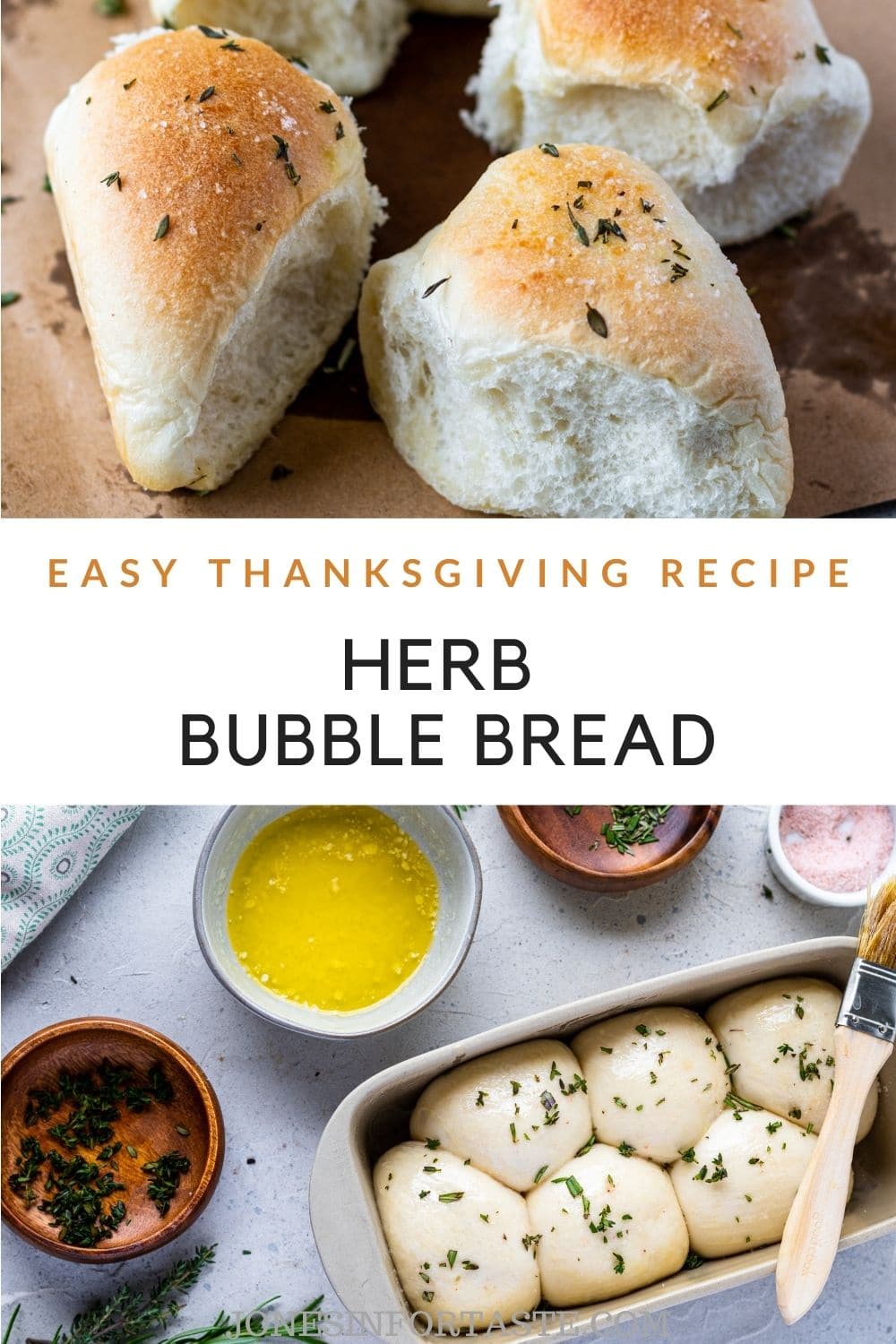 Easy Herb Bubble Bread Rolls Jonesin' For Taste