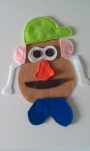 PATTERN ONLY 2 Patterns Mr. Potato Head and Mrs. Potato Head Felt Toy 