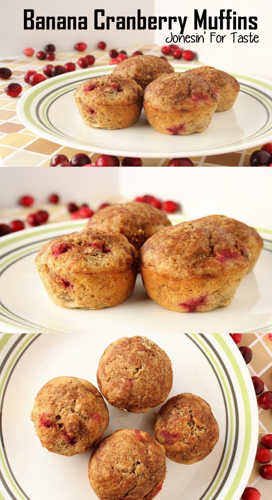 Tart cranberries contrast with sweet bananas for the perfect breakfast treat!