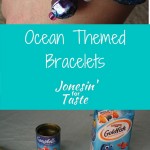 Simple bracelets made with Ocean charms are a great way to celebrate summer and Disney Pixar's Finding Nemo.