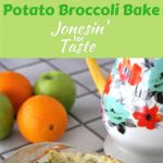 Cheesy Ranch Potato Broccoli Bake take the deliciousness of twice baked potatoes and turning them into a casserole loaded with cheese, ranch, and broccoli. Kid friendly and easy to make for a crowd.