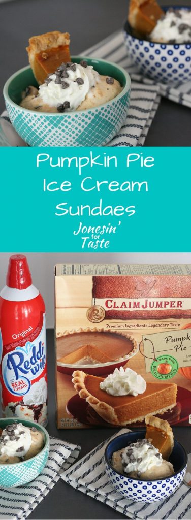 Have leftover pumpkin pie? Create a new dessert with these Pumpkin Pie Ice Cream Sundaes to reinvent those leftovers!