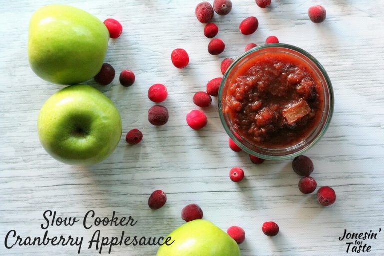 Slow Cooker Cranberry Applesauce