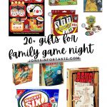 a collage of games for family game night