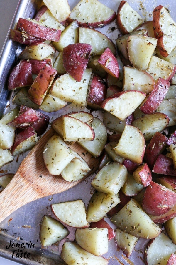Oven Roasted Garlic and Herb Potatoes