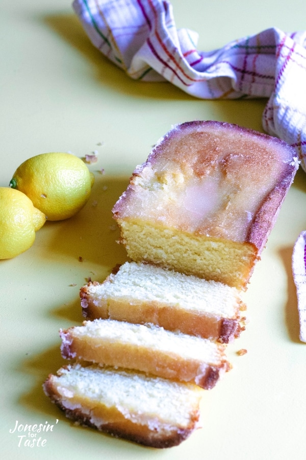 Moist Lemon Pound Cake with Lemon Glaze