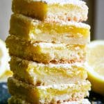 A stack of lemon bars