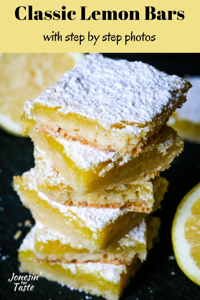 stacked lemon bars