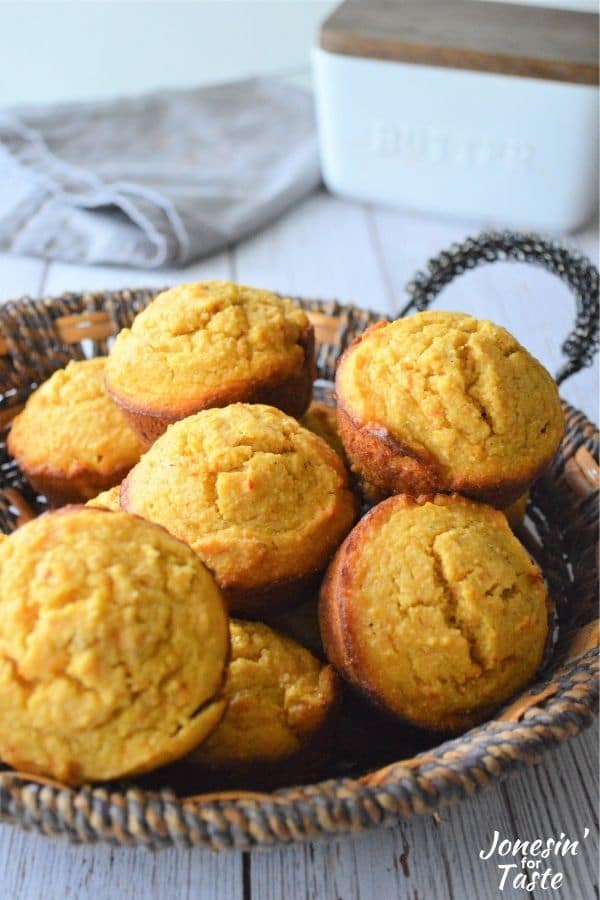 Sweet Potato Honey Cornbread Muffins