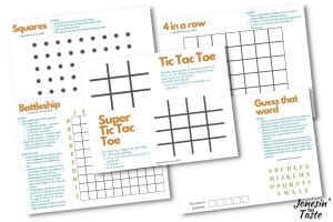 Free printable travel games for kids - Jonesin' For Taste